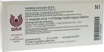 Vertebra cervicalis Gl D5  Ampullen 10X1 ml Ampullen