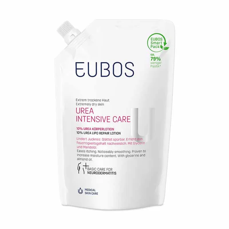 Eubos Extrem trockene Haut UREA INTENSIVE CARE 10% Körperlotion Nachfüllbeutel 400 ml Lotion
