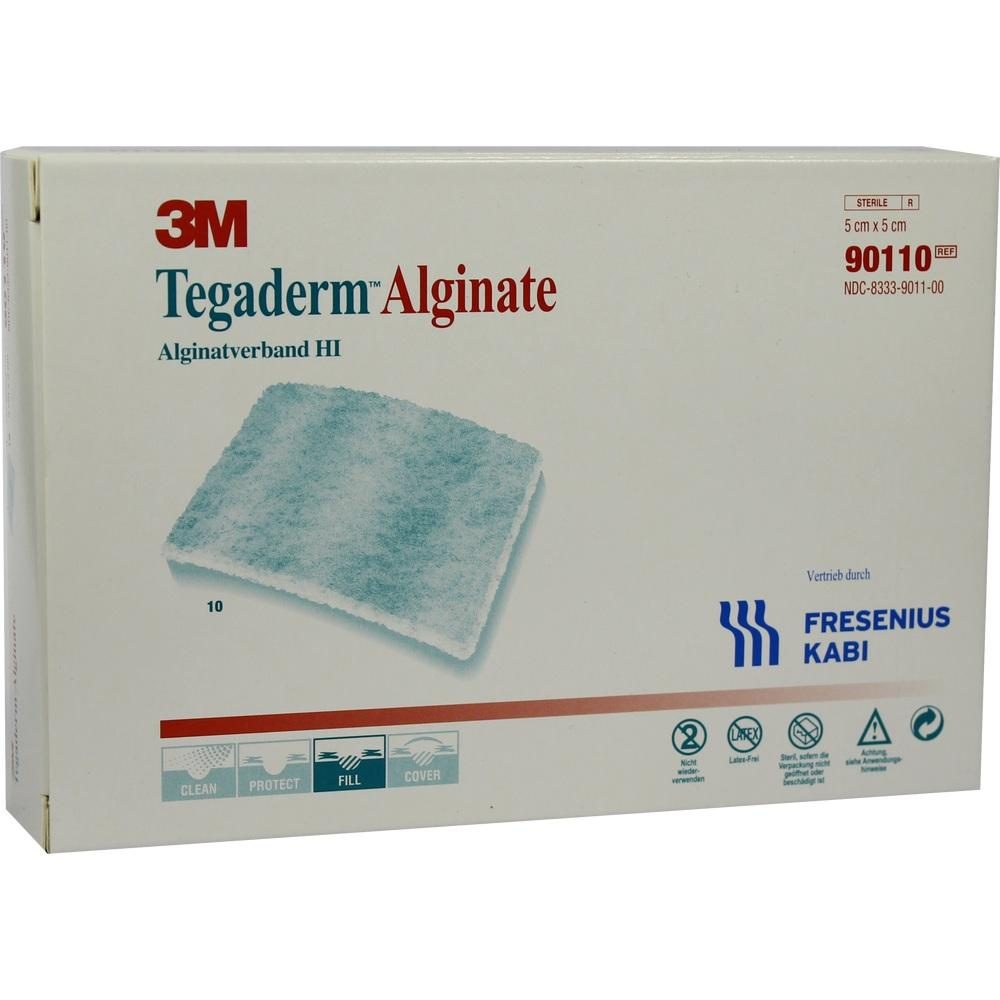 TEGADERM Alginate FK Kompressen 5x5 cm 90110 10 St Kompressen