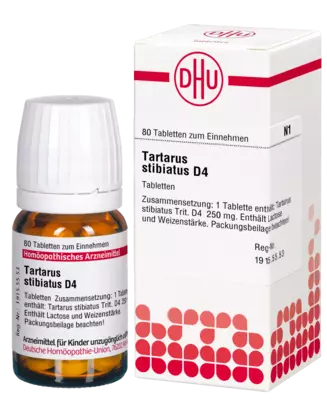 TARTARUS STIBIATUS D 4  80 St Tabletten
