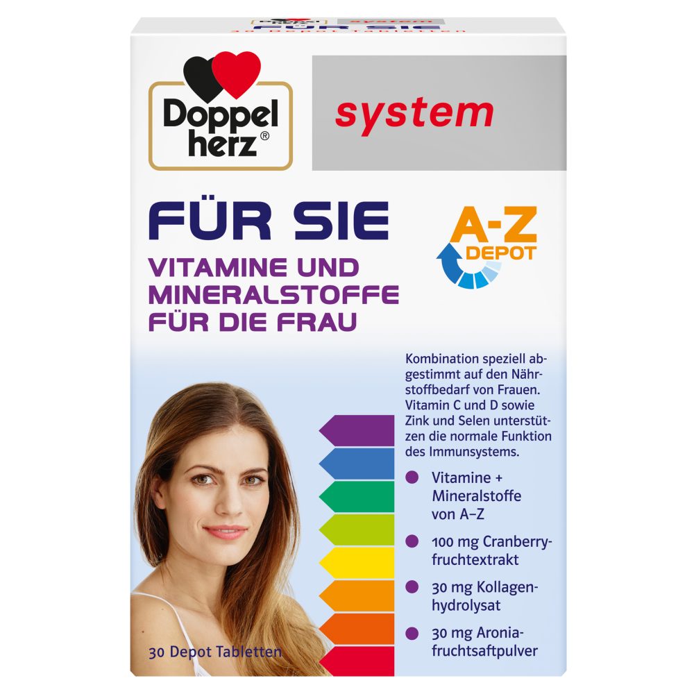 Doppelherz system  FÜR SIE VITAMINE UND MINERALSTOFFE  30 St Tabletten
