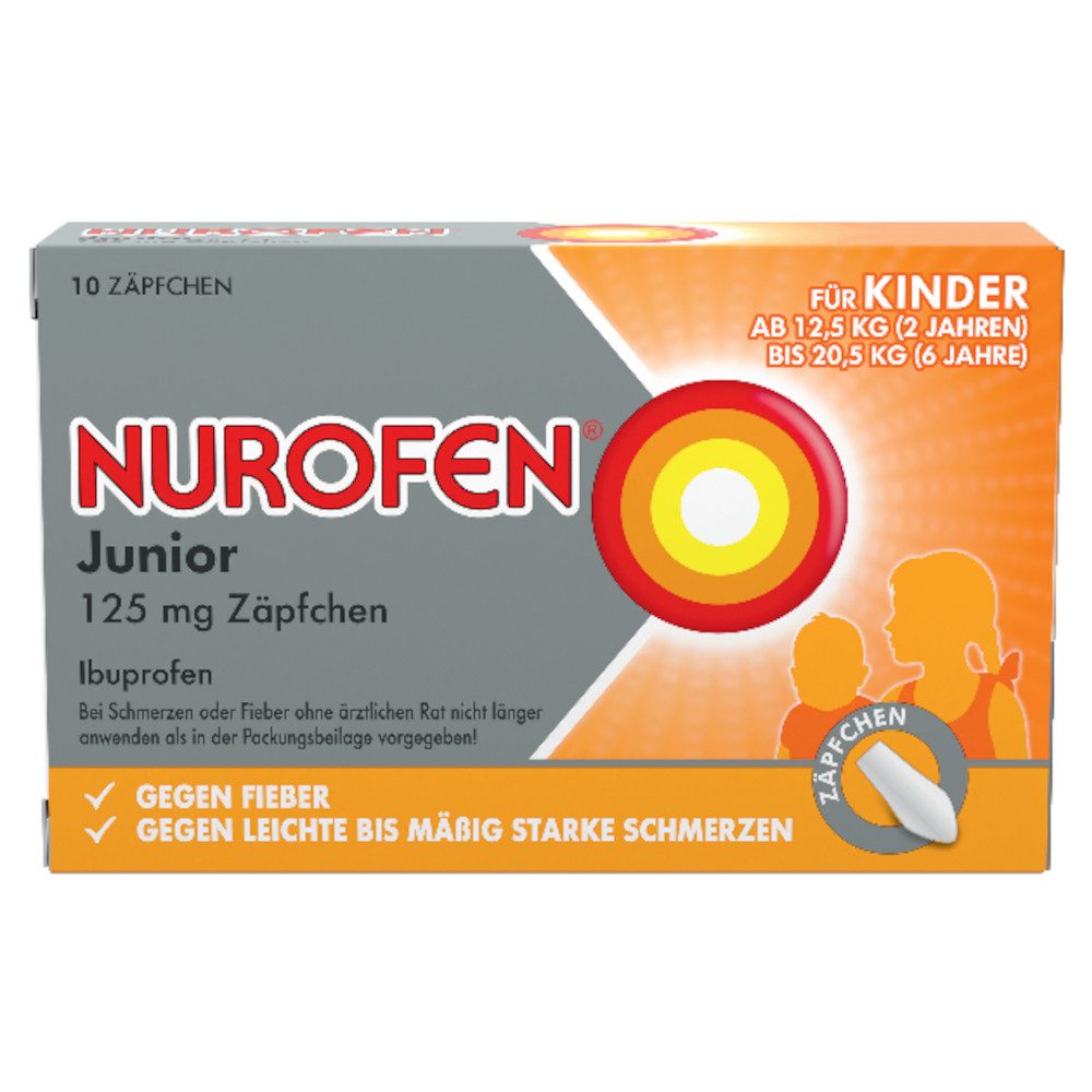NUROFEN Junior 125mg 10 St Suppositorien