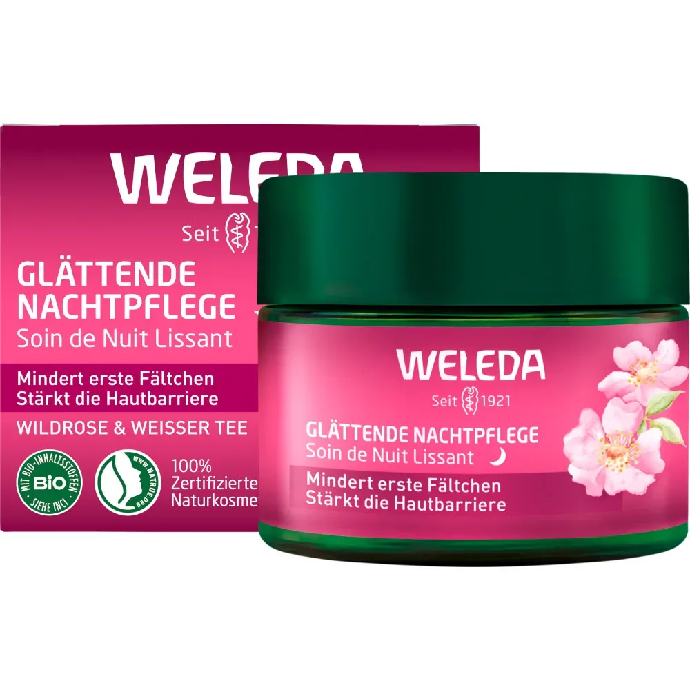 WELEDA Glättende Tagespflege Wildrose & Weisser Tee 40 ml Creme