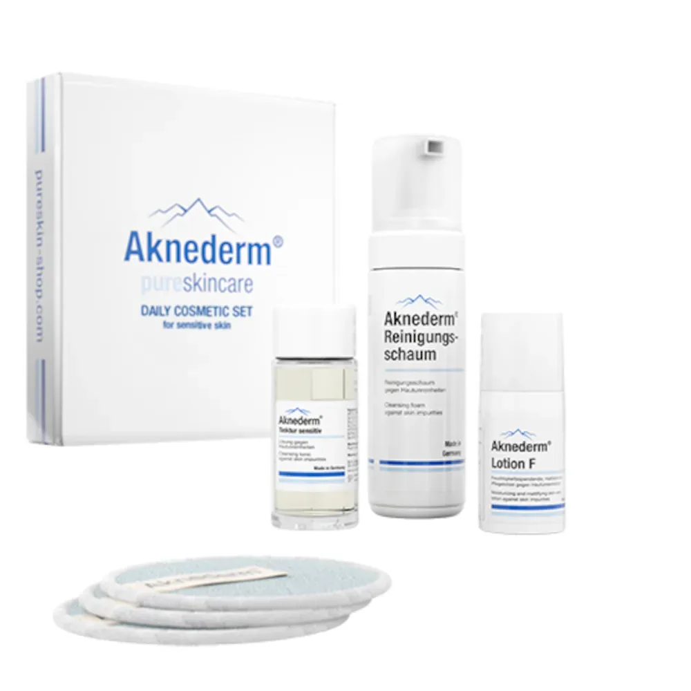 Aknederm pure skincare DAILY COSMETIC SET 1 Packung Kombipackung