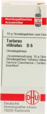 TARTARUS STIBIATUS D 6 Globuli 10 g Globuli