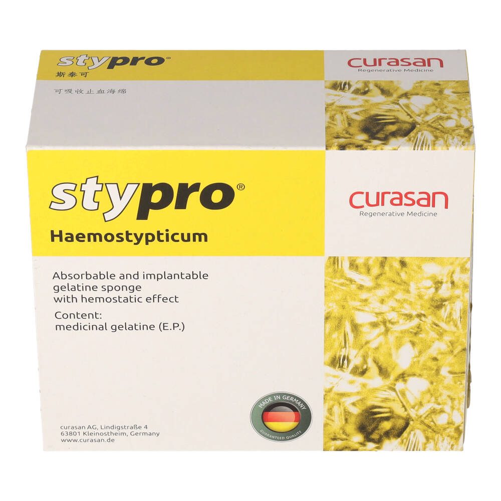 STYPRO Gelatineschwamm Cubus 10x10x10 mm 30 St Schwämme