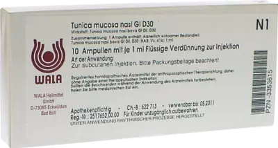 Tunica mucosa nasi Gl D30 Ampullen 10X1 ml Ampullen