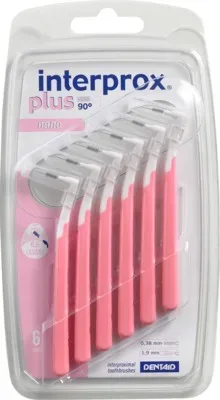 INTERPROX plus nano rosa Interdentalbürste 6 St Zahnbürste