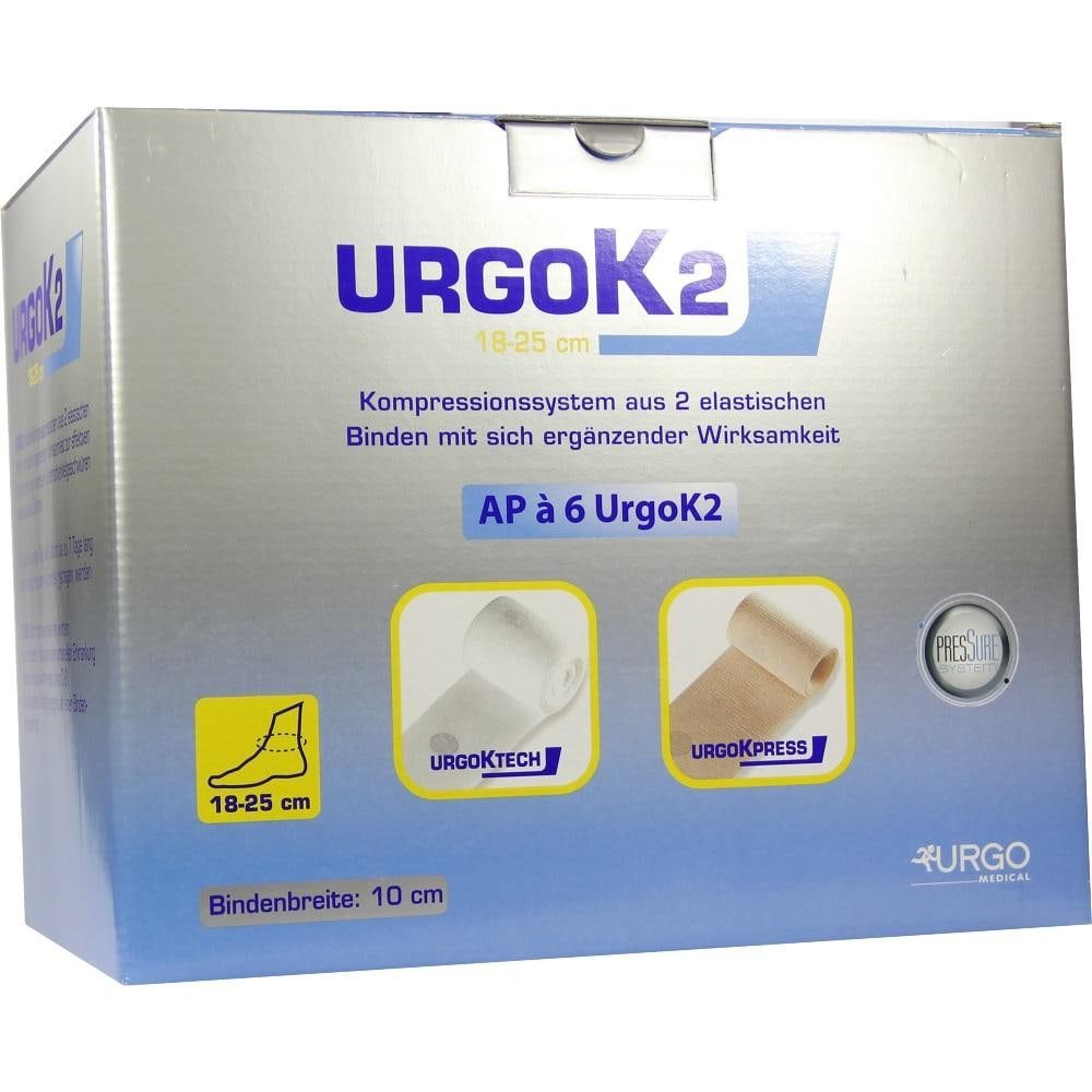 URGOK2 Kompr.Syst.10cm Knöchelumf.18-25cm 6 St Binden
