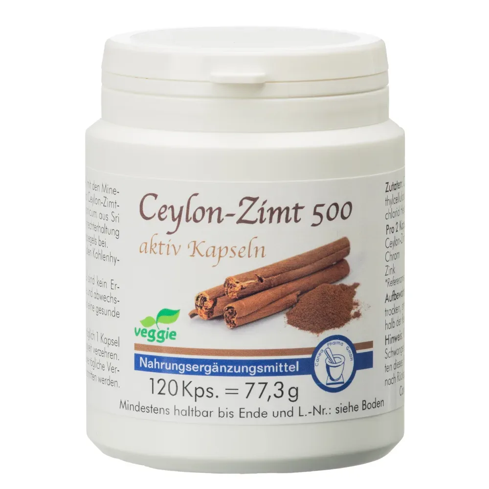 Ceylon-zimt 500 Aktiv Kapseln 120 St Kapseln