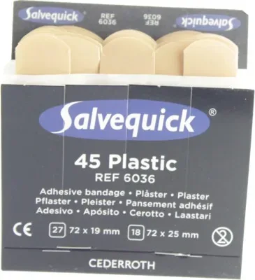 SALVEQUICK Pflasterstrips wasserfest Refill 6036 45 St Pflaster