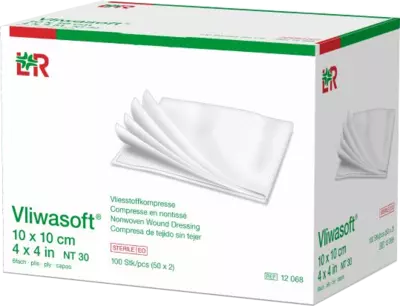 VLIWASOFT Vlieskompressen 10x10 cm steril 6l. 50X2 St Kompressen