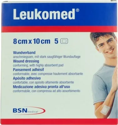 LEUKOMED sterile Pflaster 8x10 cm 5 St Pflaster