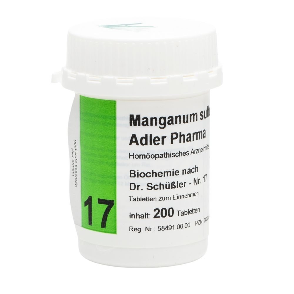 Manganum sulfuricum D12 Adler Pharma Nr.17, Tablette 200 St Tabletten