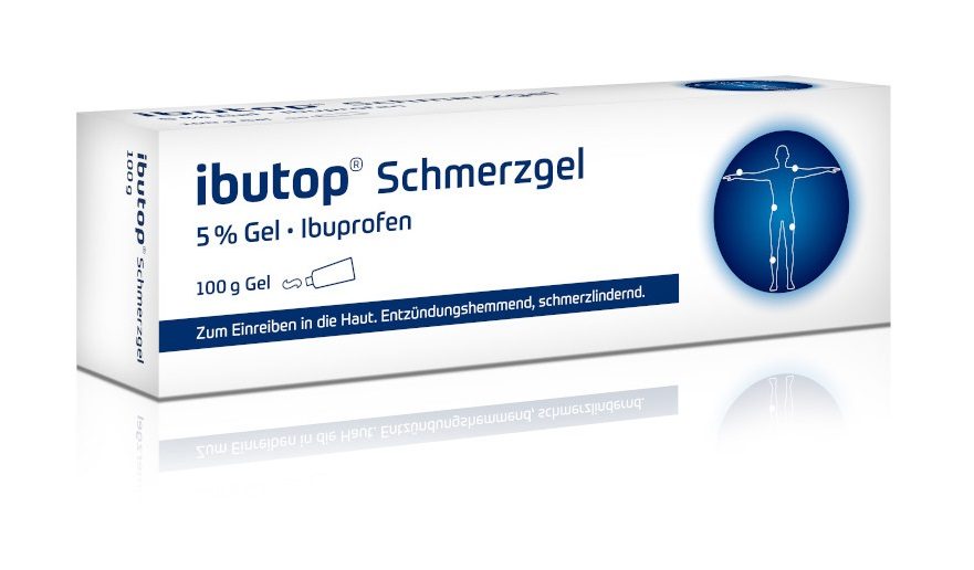 ibutop Schmerzgel 5%, bei Sport- und Alltagsverletzungen wie Prellungen, Verstauchungen oder Zerrungen 100 g Gel