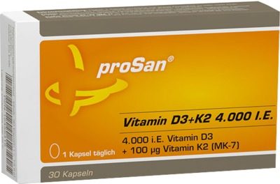 prosan Vitamin D3+K2 4.000 I.E. Kapseln  30 St Kapseln
