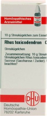 RHUS TOXICODENDRON C 6 Globuli 10 g Globuli