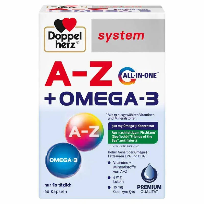 Doppelherz system A-Z + OMEGA-3 ALL- IN- ONE 60 St Kapseln