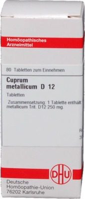 CUPRUM METALLICUM D 12 Tabletten 80 St Tabletten