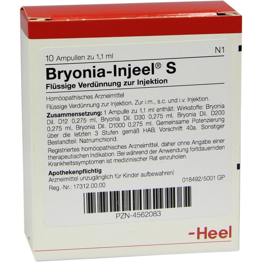 BRYONIA INJEEL S Ampullen 10 St Ampullen