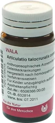 Articulatio talocruralis comp.Globuli 20 g Globuli