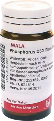 Phosphorus D30 Globuli 20 g Globuli