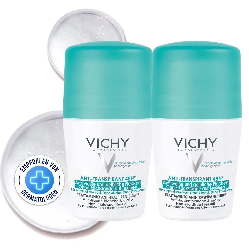 VICHY DEO Roll-on Anti Flecken 48h  2X50 ml Creme