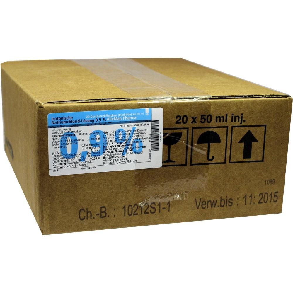 KOCHSALZLÖSUNG 0,9% zur Injektion 20X50 ml Infusionslösung