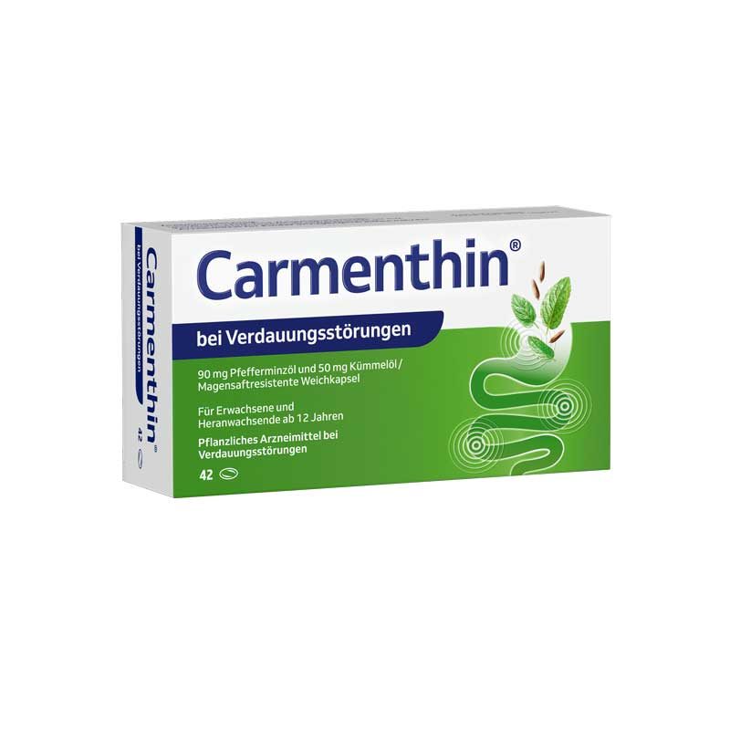 Carmenthin bei Verdauungsstörungen  42 St Magensaftresistente Weichkapseln