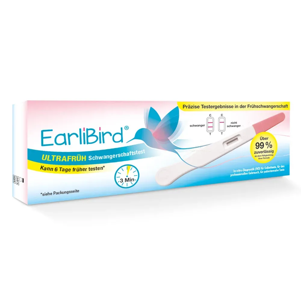 EarliBird ULTRAFRÜH Schwangerschaftstest 1 St Teststreifen