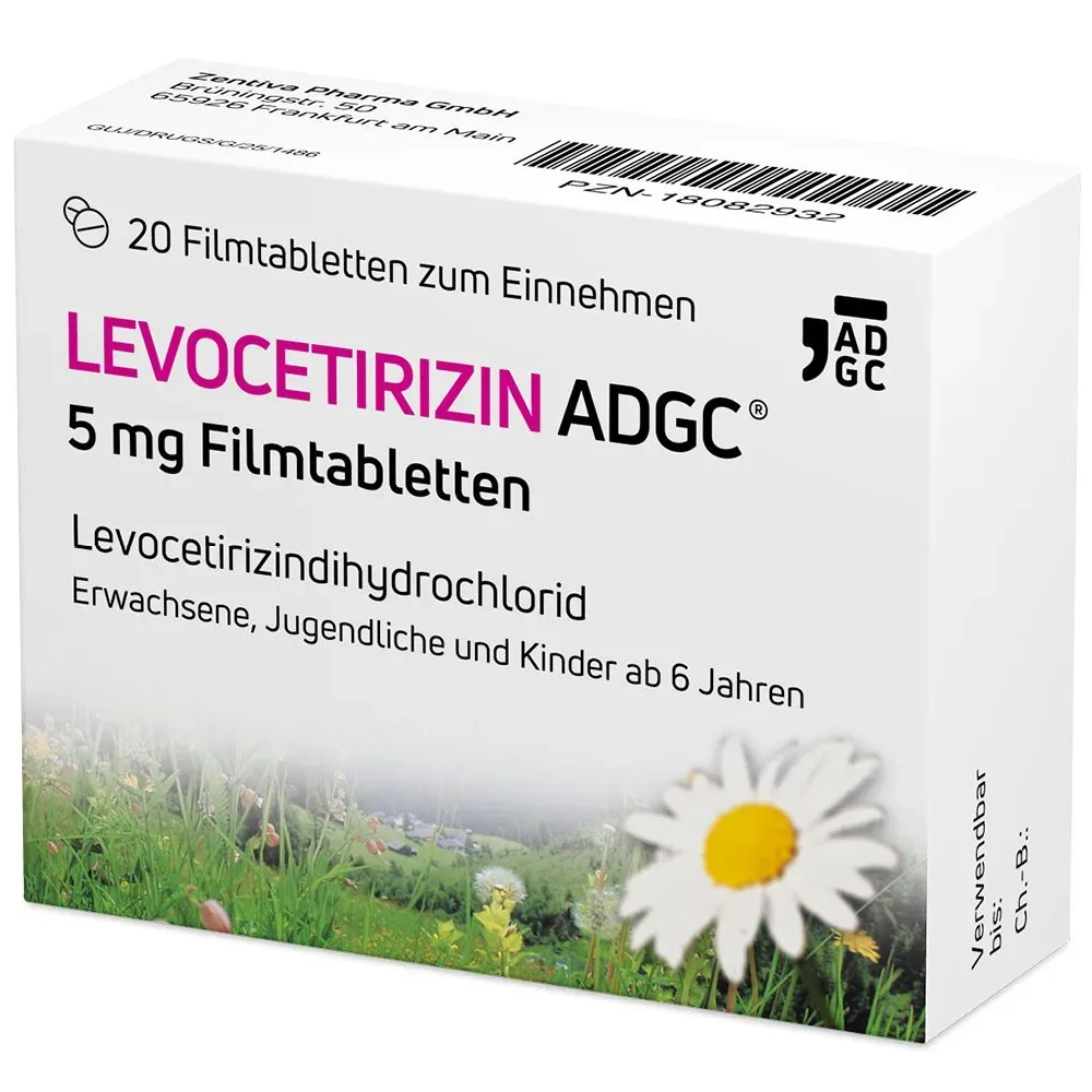 LEVOCETIRIZIN ADGC 5 mg 20 St Filmtabletten