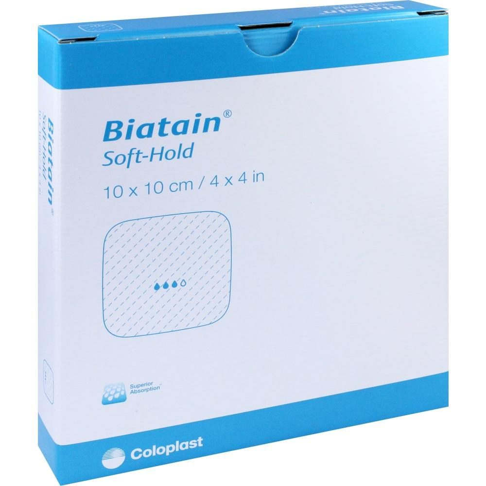 BIATAIN Schaumverband 10x10 cm sanft haftend 5 St Verband