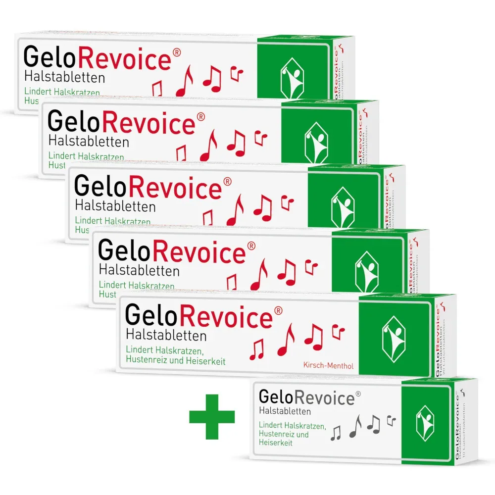 GeloRevoice Kirsch-Menthol 5er Set 5X20 St Lutschtabletten