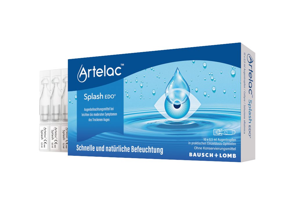 Artelac Splash EDO Augentropfen für trockene Augen 10X0.5 ml Augentropfen