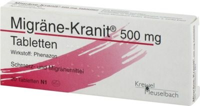 Migräne-Kranit 500mg 20 St Tabletten