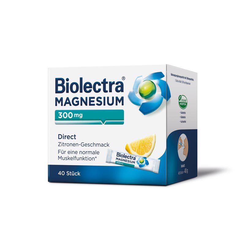 Biolectra MAGNESIUM 300mg Direct Zitrone +10 % Rabatt* 40 St Pellets