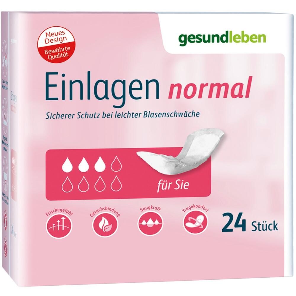 GESUND LEBEN Einlagen normal 6X24 St