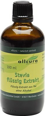 allcura Stevia flüssig Extrakt 100 ml Flüssigkeit