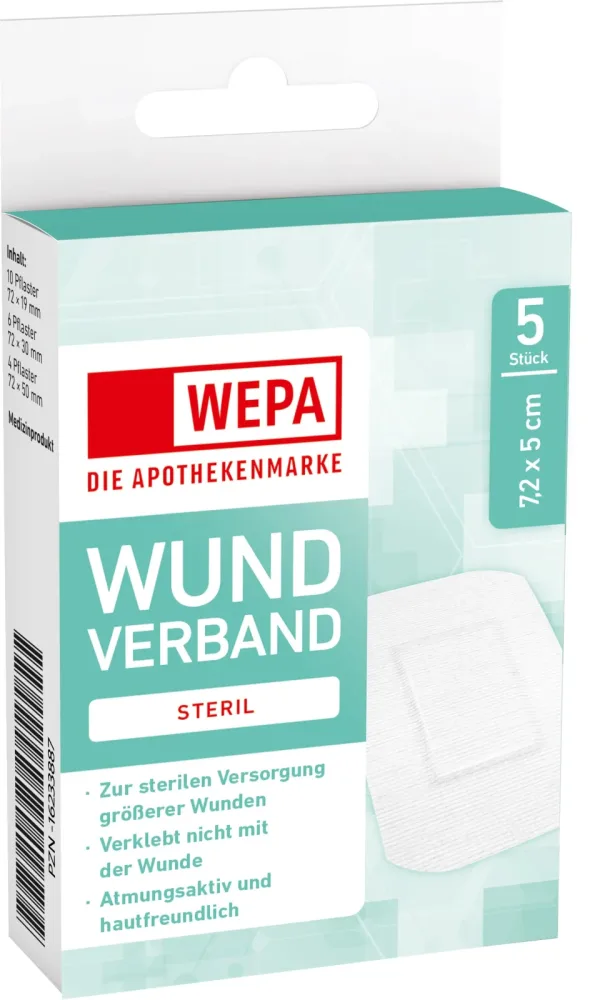WEPA WUNDVERBAND STERIL 5 St Pflaster