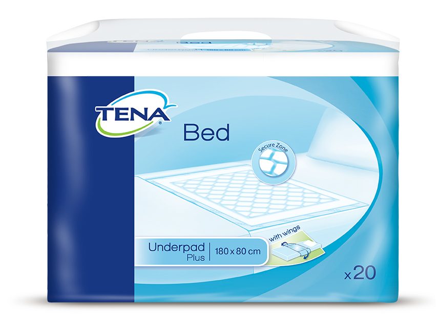 TENA Bed Unterlage Plus wings 180x80cm 4X20 St