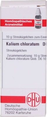 KALIUM CHLORATUM D 6 Globuli 10 g Globuli