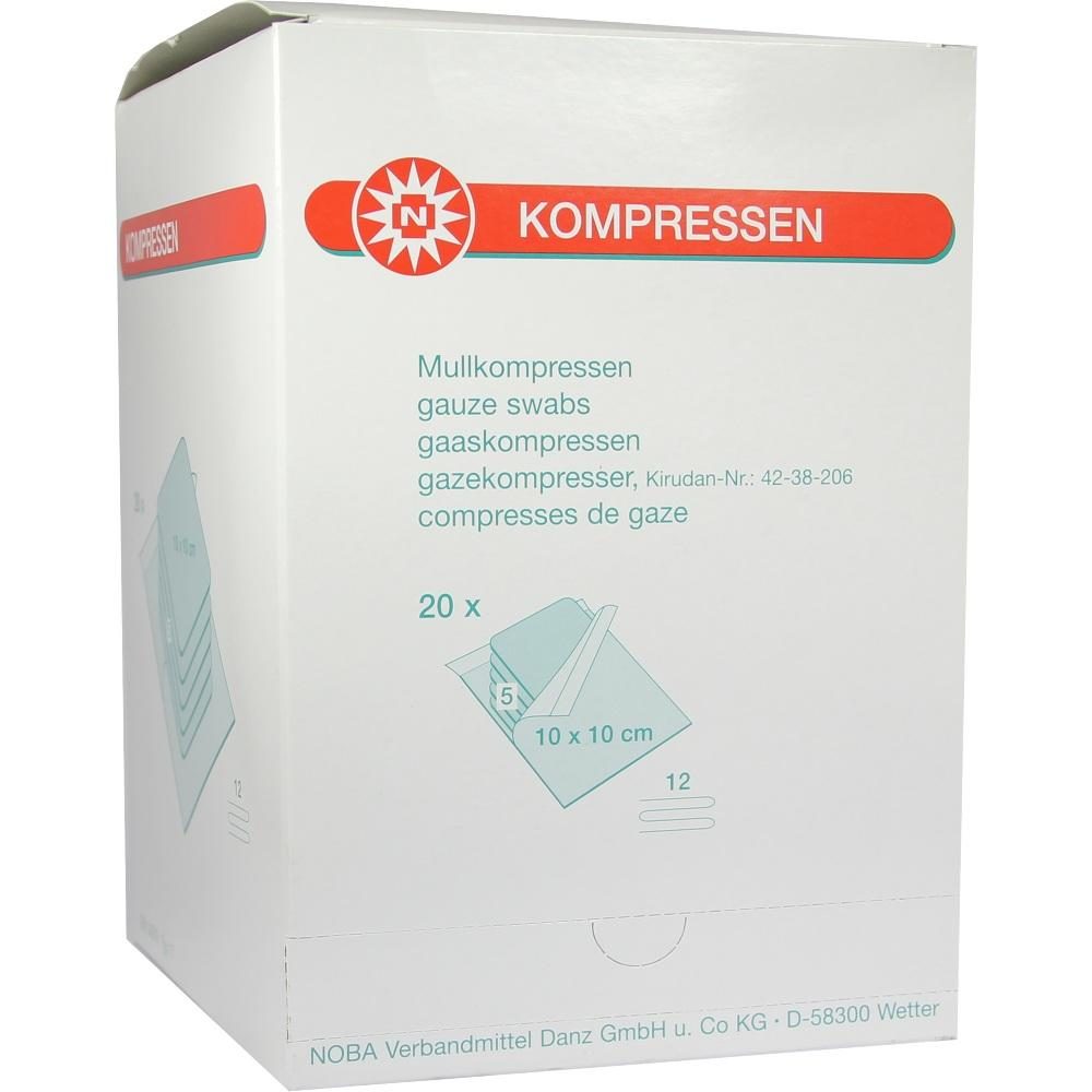 MULLKOMPRESSEN 10x10 cm steril 12fach 20X5 St Kompressen