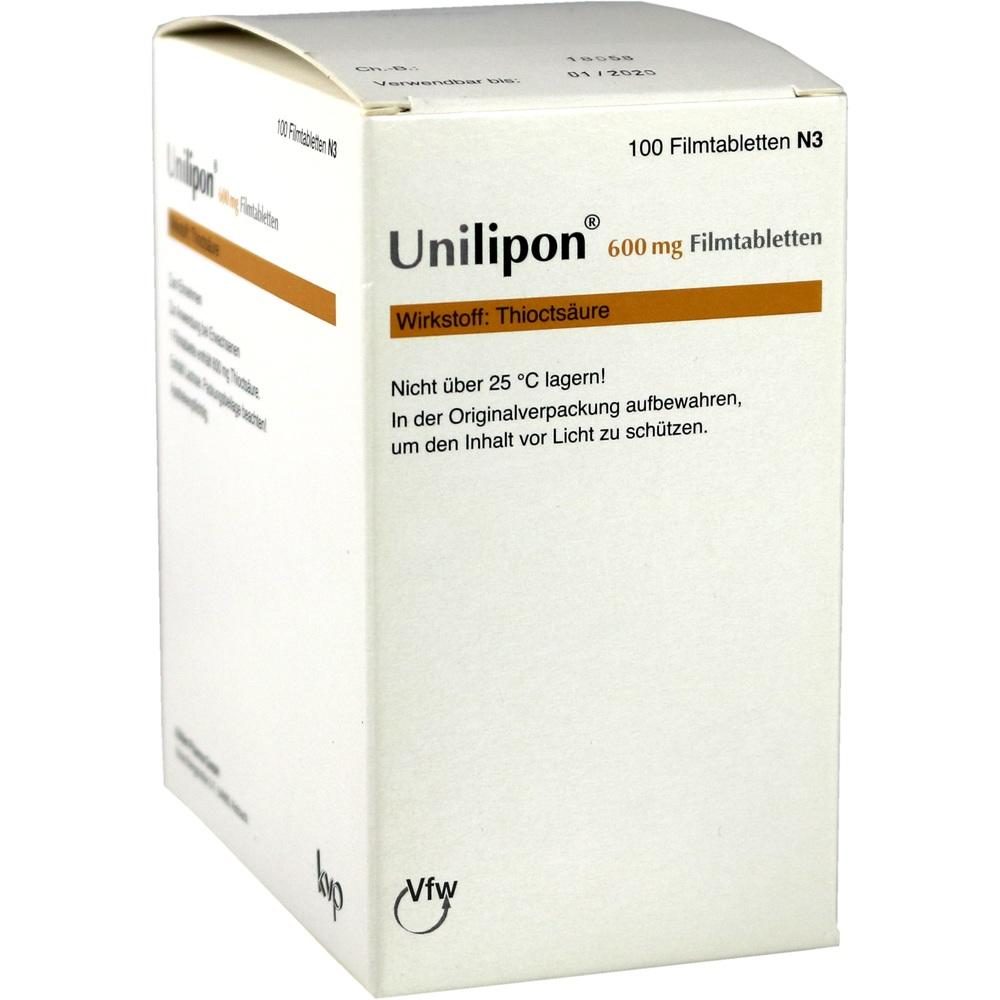 Unilipon 600mg 100 St Filmtabletten