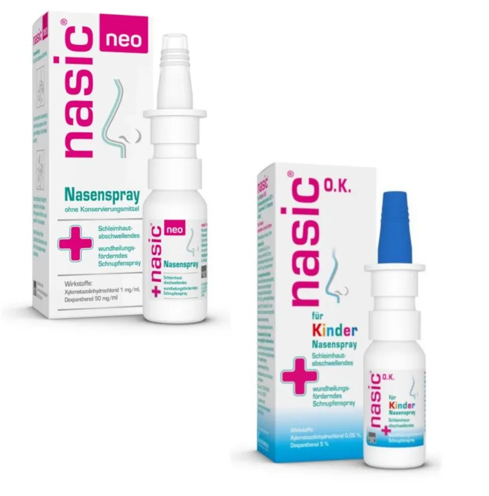nasic neo Nasenspray + Kinder Set 1 Sparset