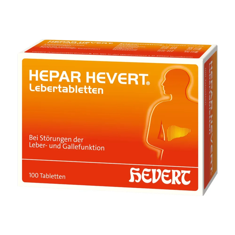 HEPAR HEVERT Lebertabletten 100 St Tabletten
