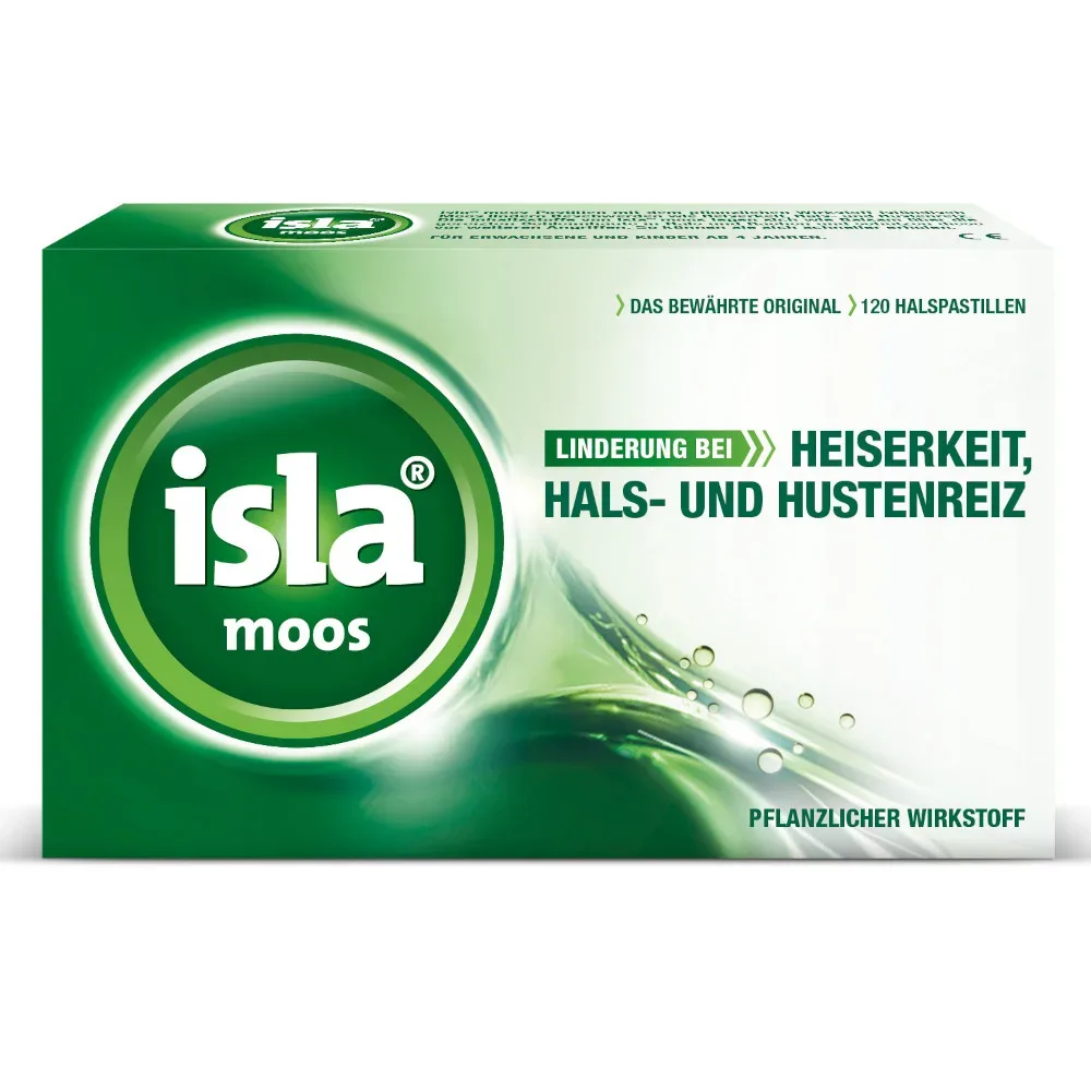 isla moos Halspastillen  120 St Pastillen