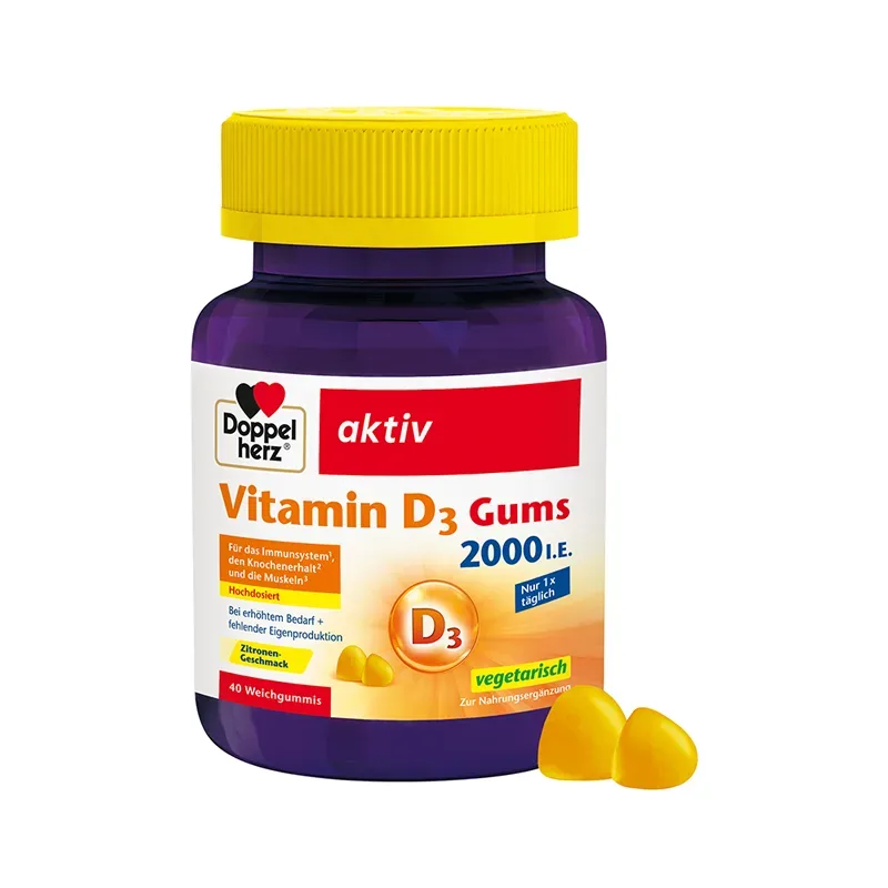 Doppelherz aktiv Vitamin D3 2000 I.E. 40 St Kaudragees
