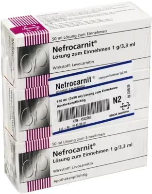Nefrocarnit Lösung zum Einnehmen 1g/3,3ml 150 ml Lösung zum Einnehmen