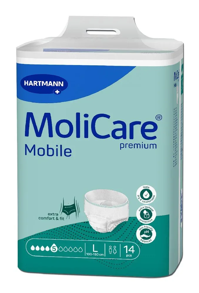 MoliCare Premium Mobile 5 Tropfen Größe L 14 St Beutel