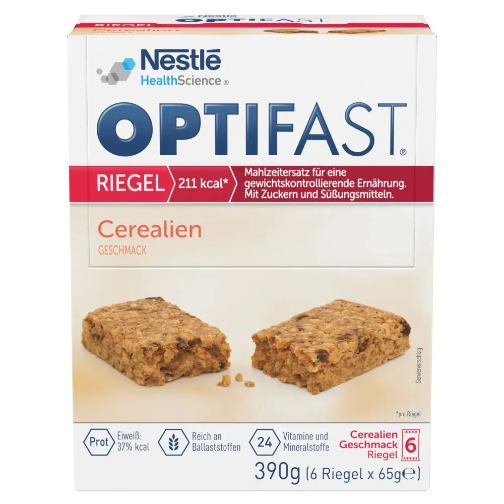 OPTIFAST RIEGEL Cerealien GESCHMACK 6X65 g
